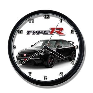 Honda civic type R Black wall clock NEW